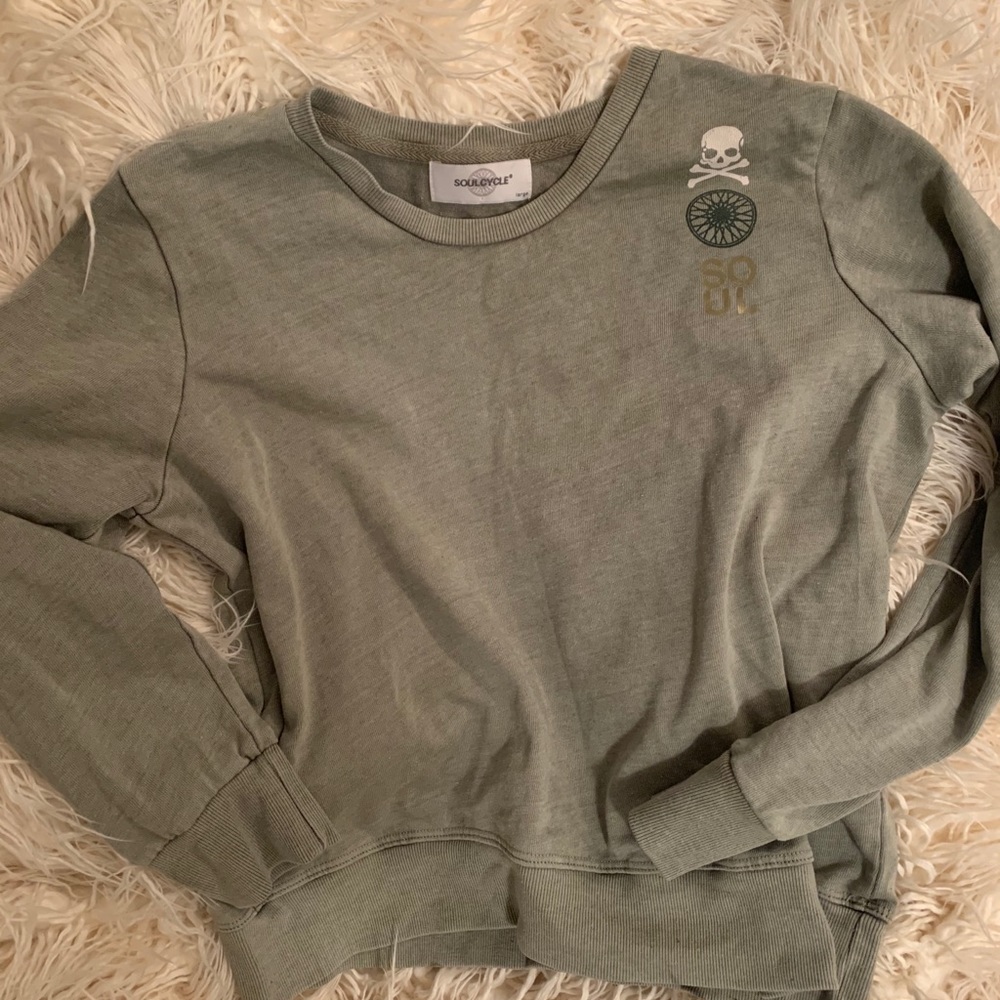 Lightweight Green SoulCycle Crewneck